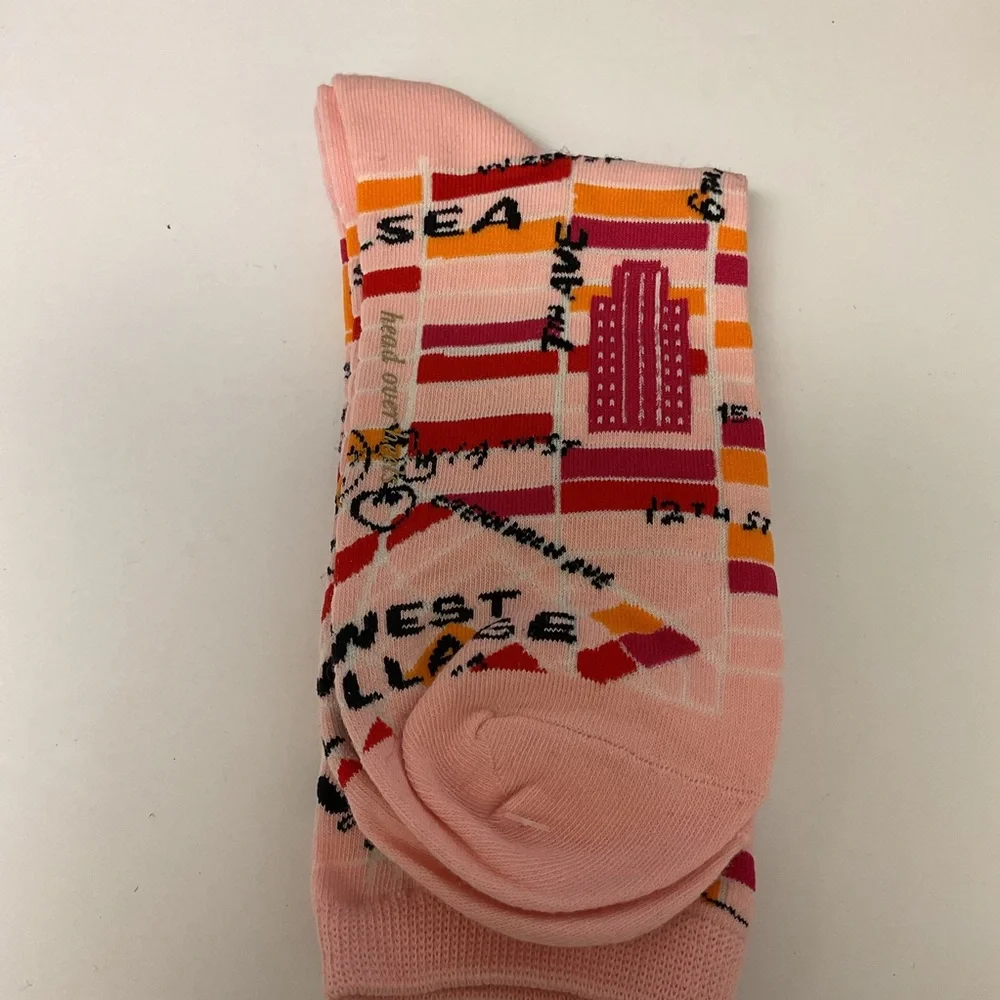 KATE SPADE HEAD OVER HEELS NEW YORK CITY COTTON SOCKS OS NWOT